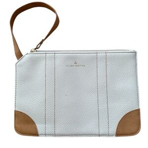 Globe Trotter White and Tan Women's wristbag